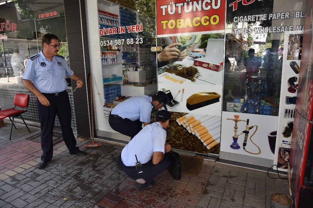 Alanya’da bandrolsüz tütün satışı yapan işyerleri mühürlendi