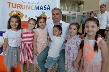 Başkan Uysal, kreş öğrencileriyle bayramlaştı