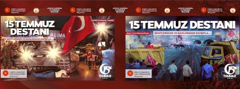 Antalya basınında 15 Temmuz Destanı