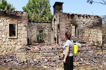 Antalya’da yangının ardından ürküten manzara