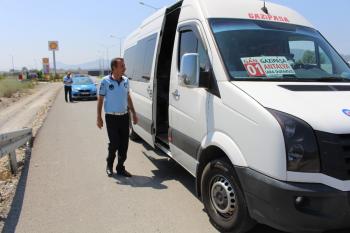 Gazipaşa’da klimasına açmayan otobüs şoförlerine ceza