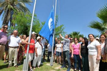 Muratpaşa’da dört plajda mavi bayrak töreni