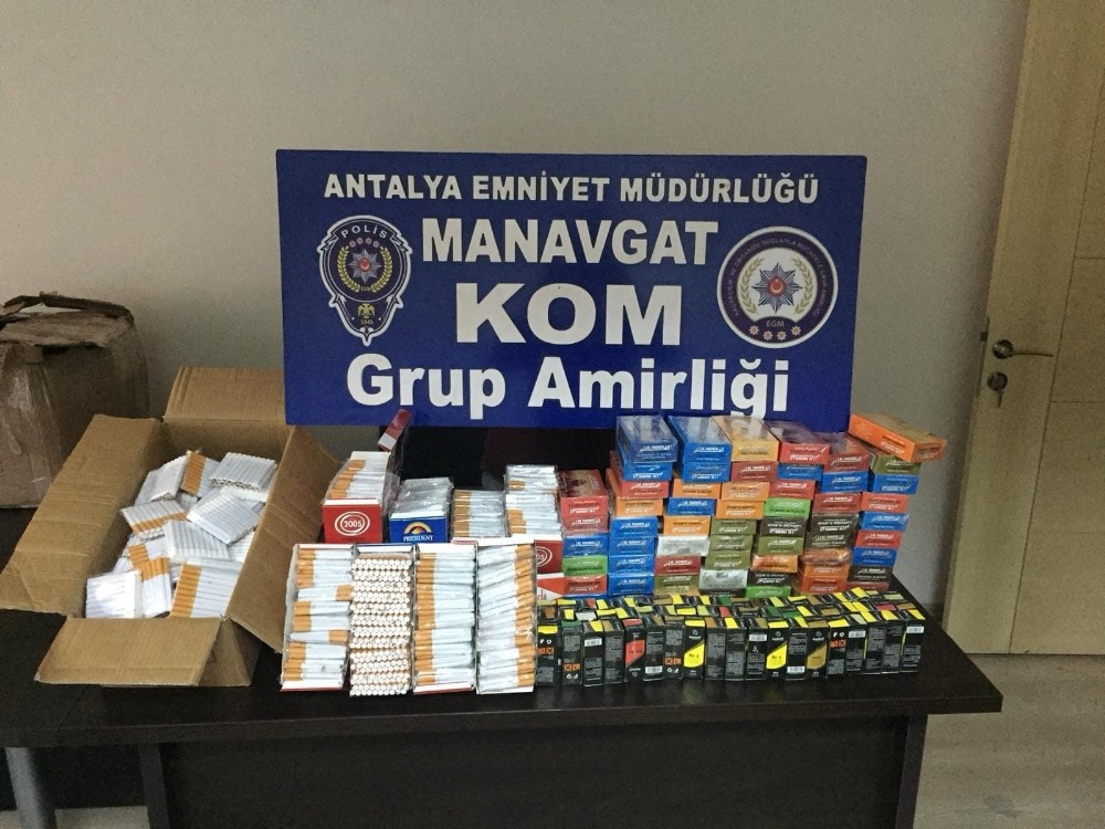 Antalya’da kol saati ve kaçak tütün operasyonu