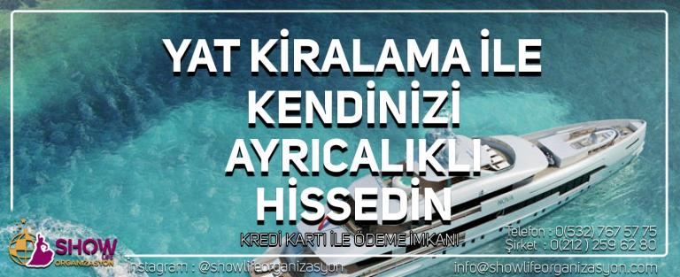 Yat kiralama hizmetleri