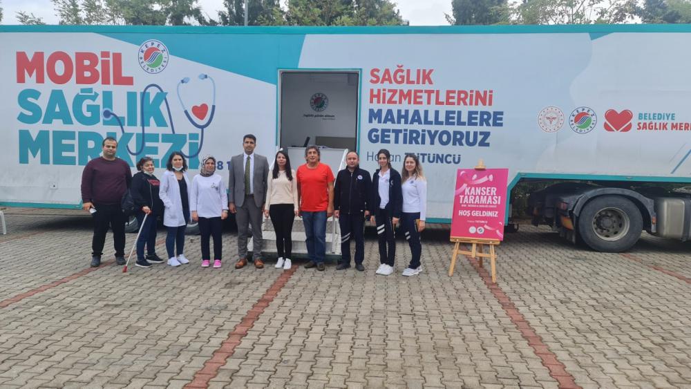Antalya Kepez’in mobil kanser tarama TIR’ı Alanya’da