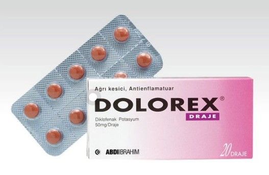 Dolorex nedir? Ne için kullanılır? DOLOREX draje 50 mg