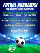 Futbol Akademisi kış dönemi kayıtları başlıyor