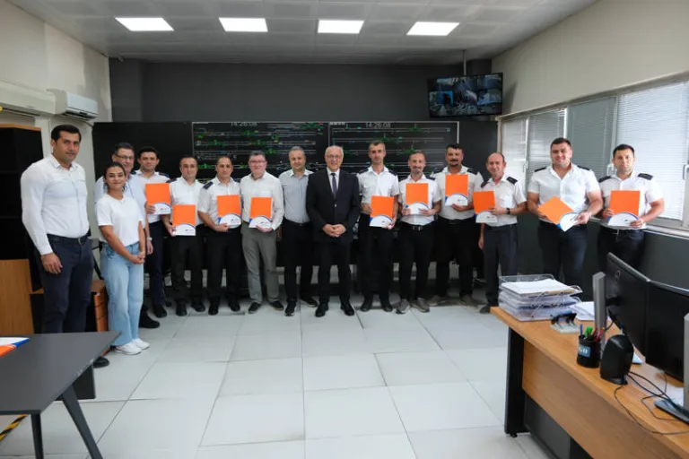 Antalya raylı sistem kontrolörleri uluslararası sertifika aldı