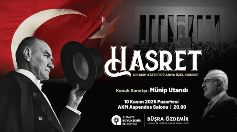 Büyükşehir 10 Kasım’da Atatürk’ü sevdiği ezgilerle anıyor