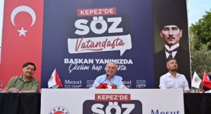 Kepez’de Kocagöz sahada ‘SÖZ VATANDAŞTA’