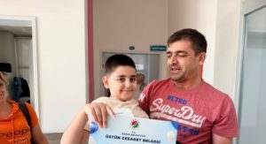 Kocagöz, sünnet olan çocukları Üstün Cesaret Belgesi’ ile ödüllendirdi