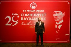 Antalya’da Cumhuriyet Bayramı Resepsiyonu: Vali Şahin Birlik Mesajı Verdi