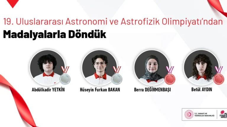 Astronomi ve Astrofizik Olimpiyatı’nda Türk Öğrencilerden Büyük Başarı