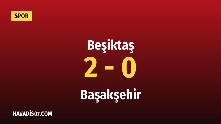 Beşiktaş, Başakşehir’i İki Golle Geçti