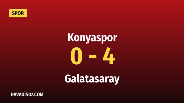 Galatasaray deplasmanda Konyaspor’u farklı geçti