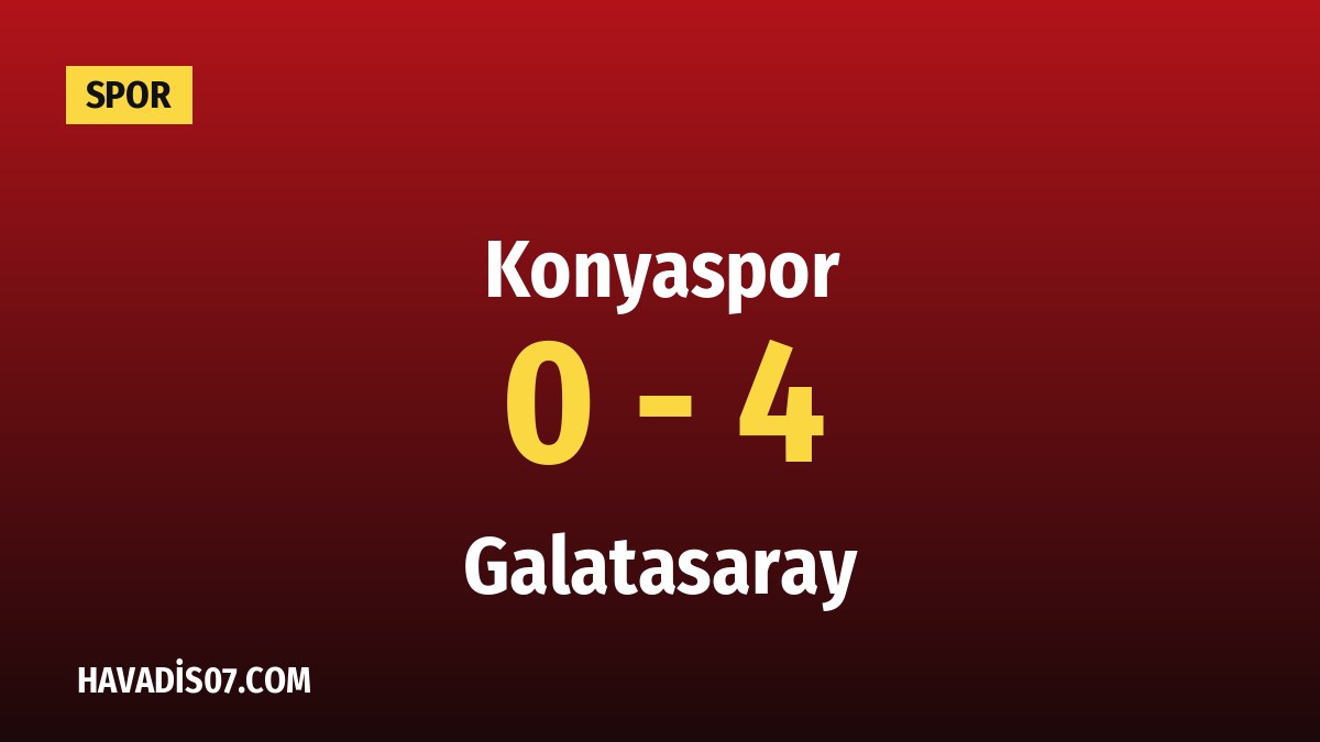 Galatasaray deplasmanda Konyaspor'u farklı geçti