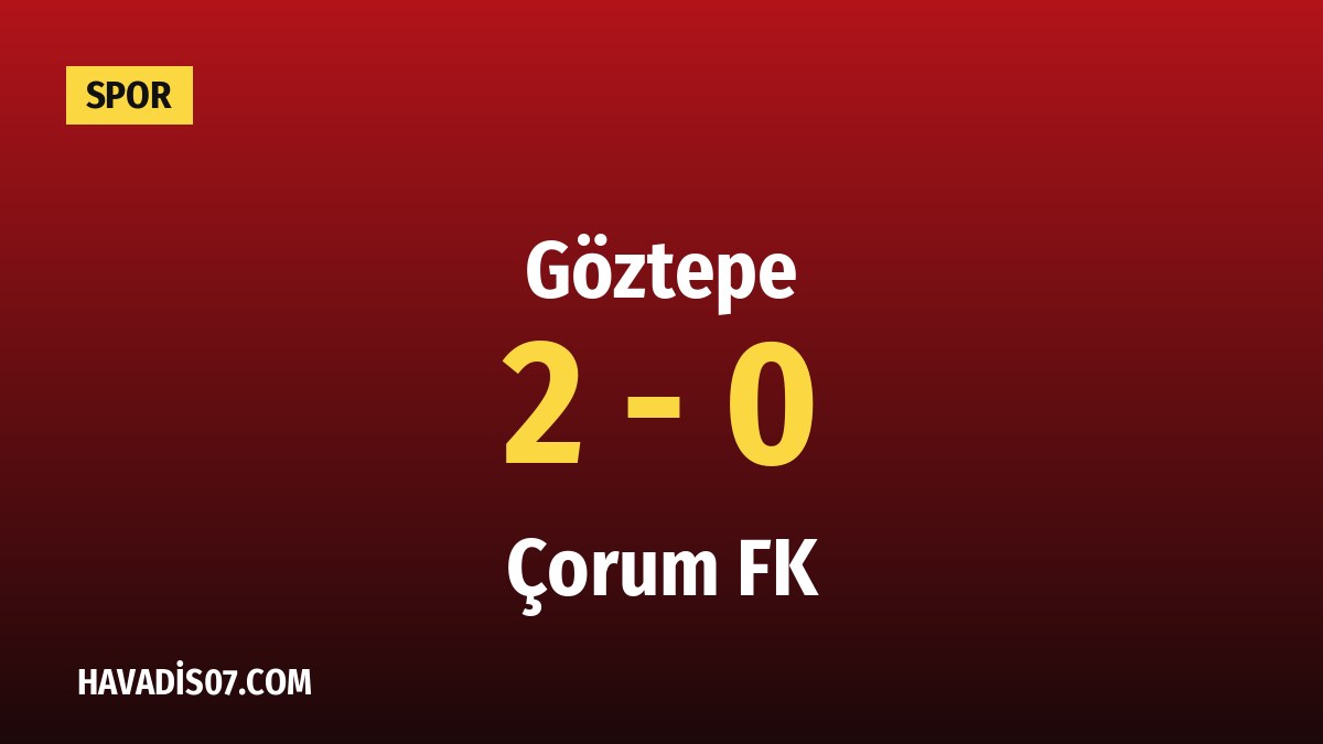 Göztepe, Çorum FK Maçında Sahadan Galibiyetle Ayrıldı