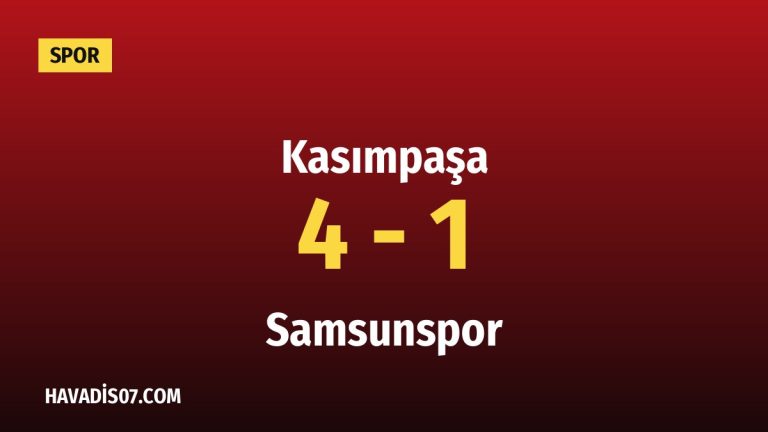 Kasımpaşa Sahasında Samsunspor’u 4-1 Mağlup Etti