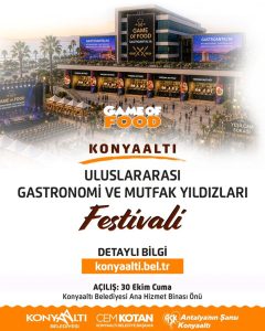 Konyaaltı’nda Uluslararası Gastronomi Festivali Başlıyor