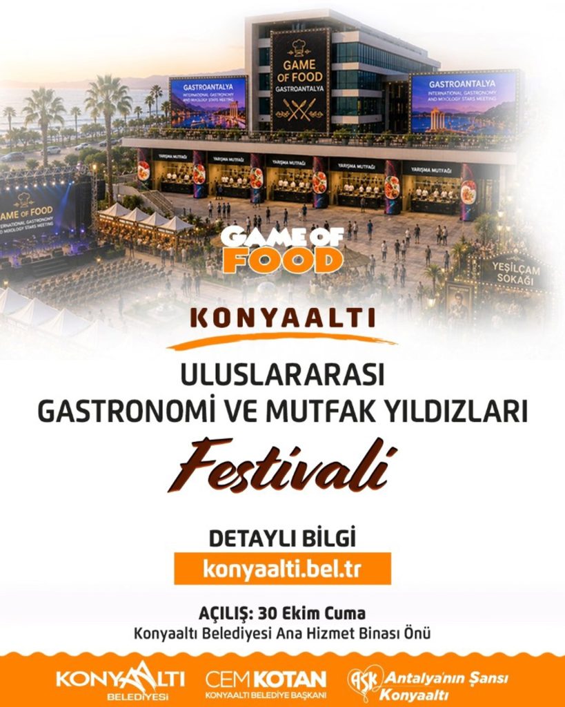 Konyaaltı’nda Uluslararası Gastronomi Festivali Başlıyor