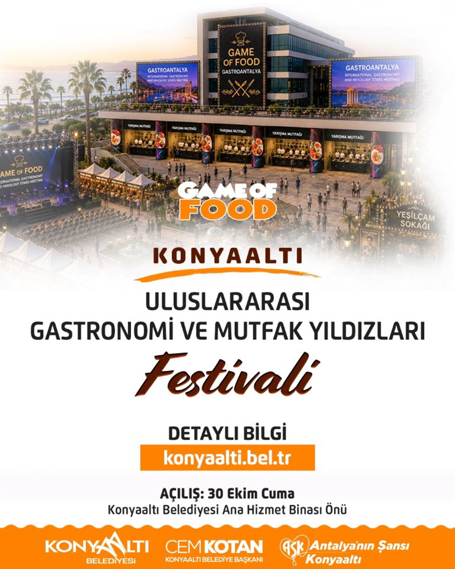 Konyaaltı'nda Uluslararası Gastronomi Festivali Başlıyor