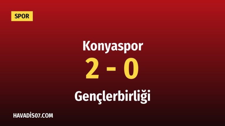 Konyaspor sahasında Gençlerbirliği’ni iki golle geçti